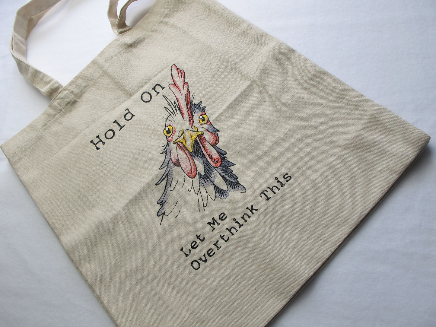 Gestickte Baumwolltasche  mit langen Henkeln  Jutebeutel  Baumwolltasche  Einkaufstaschen  Stofftaschen Canvas Tasche
